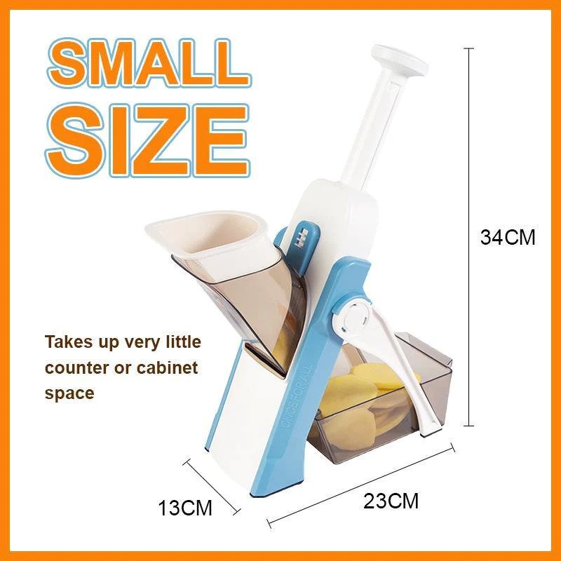 Nzmarket 5-in-1 Vegetable Slicer – Fast, Safe & Effortless