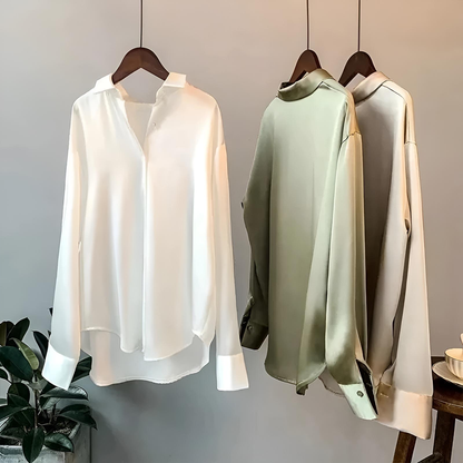 Lily - High Quality Satin Blouse