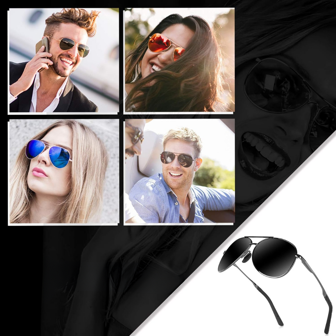 Solix Premium Polarized Sunglasses Aviator
