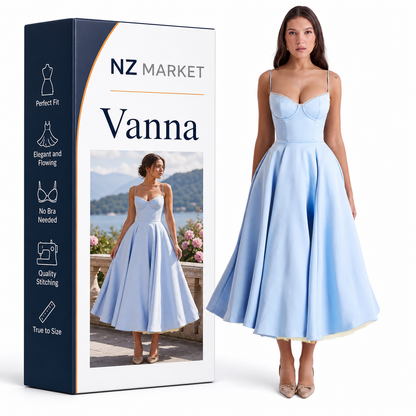 Vanna - Elegant satin party dress
