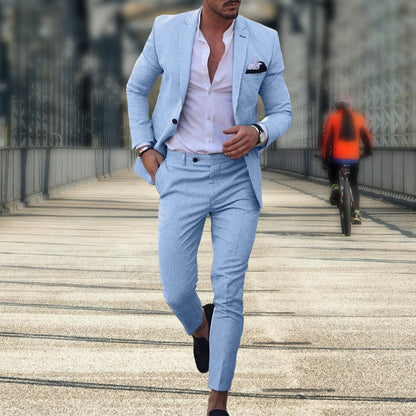 Nzmarket Jasper Tailored Mens Slim Fit Suit – Multiple Colours, Sizes M to 4XL