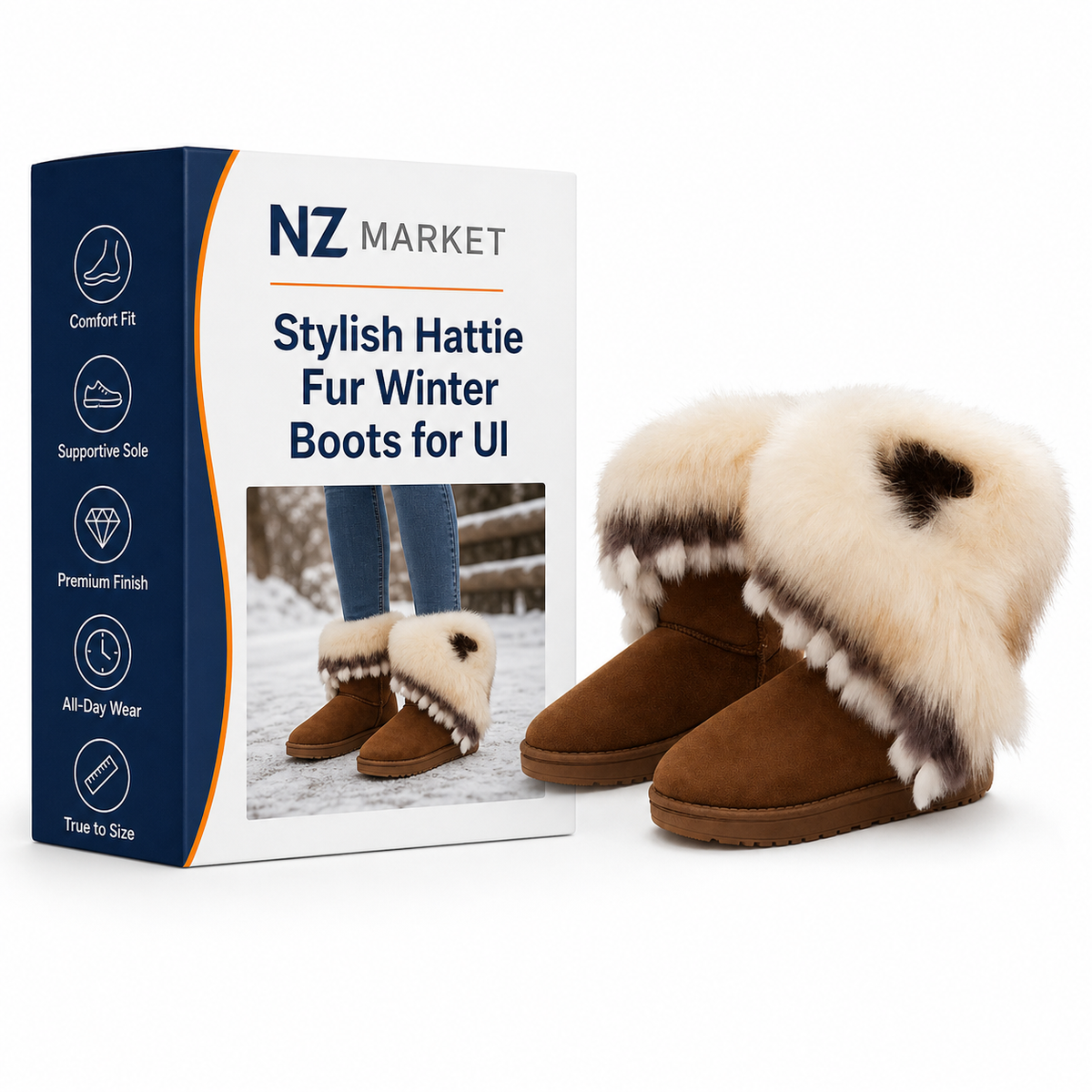 Stylish Hattie Fur Winter Boots for Ultimate Warmth and Comfort