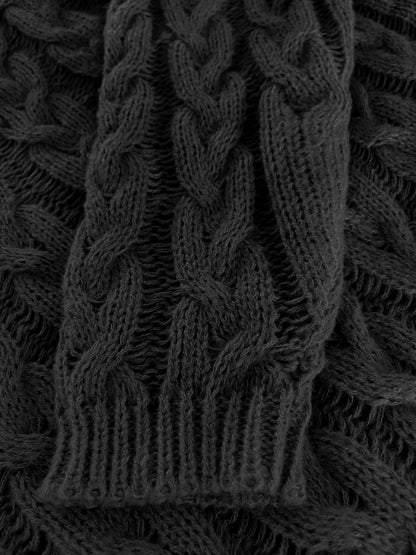 Camille - Pull Élégant Torsadé Grosse Maille
