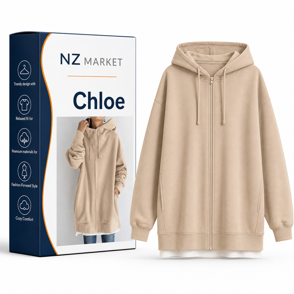 Chloe - Trendy Women's Hoodie