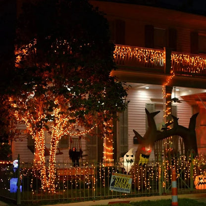Nzmarket Solar-Powered Red Outdoor Fairy Lights – Auto Dusk to Dawn