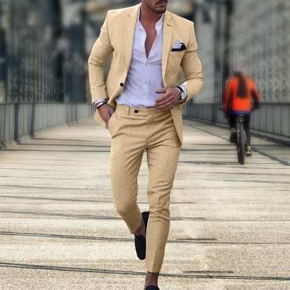 Nzmarket Jasper Tailored Mens Slim Fit Suit – Multiple Colours, Sizes M to 4XL