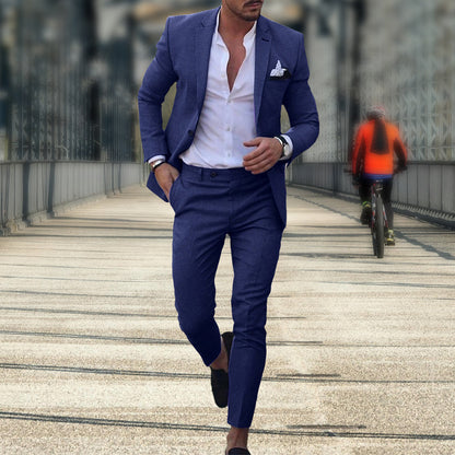 Nzmarket Jasper Tailored Mens Slim Fit Suit – Multiple Colours, Sizes M to 4XL