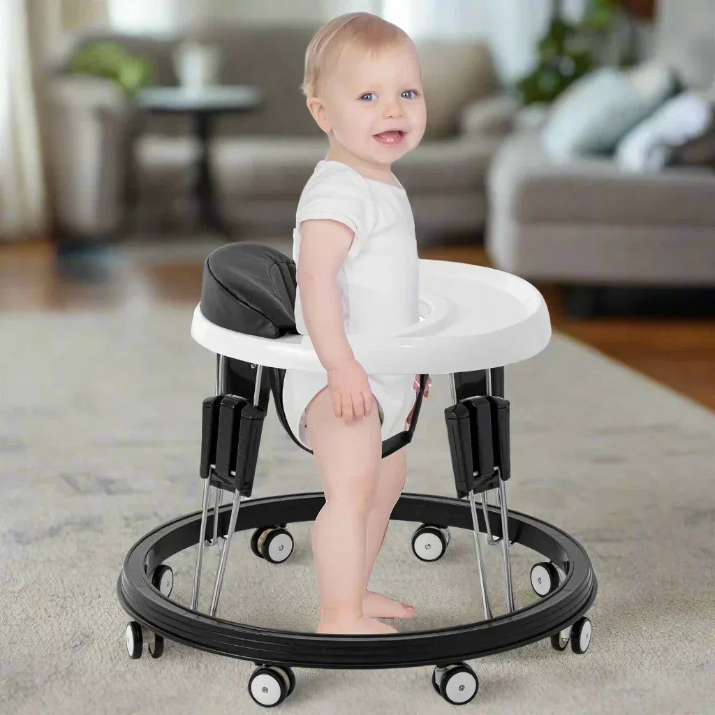 Nzmarket Happy Steps Anti-Rollover Baby Walker