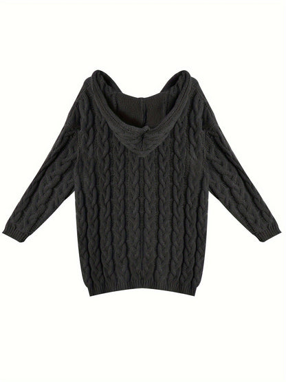 Camille - Pull Élégant Torsadé Grosse Maille