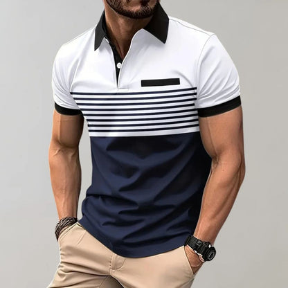 Summer Casual & Stylish Striped Polo - Harke