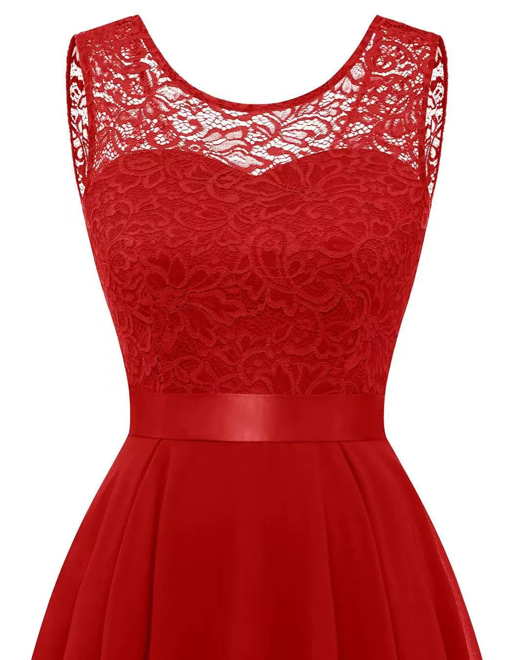 Hilova | Asymmetrical High Low Sleeveless Flowing Evening Dress