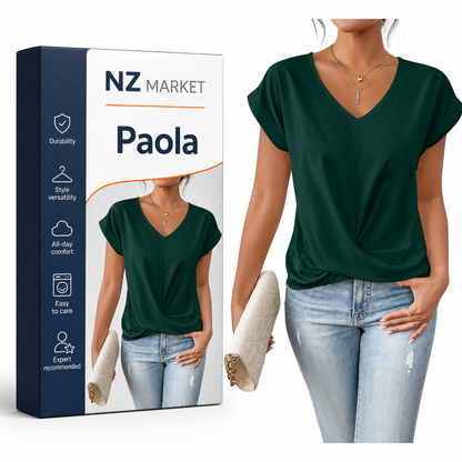 Paola - Elegant Short Sleeve T-Shirt