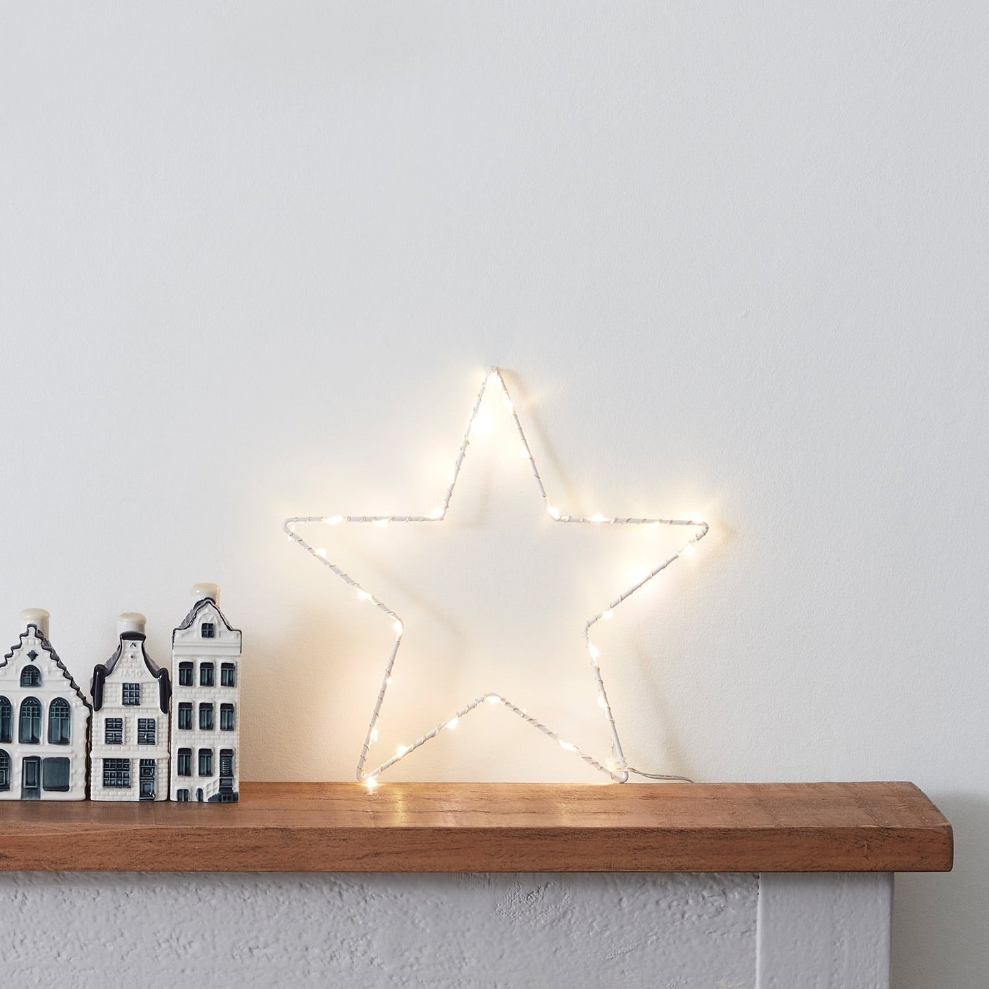 Nzmarket LED Star Window Silhouette Christmas Light – Warm Glow, Easy Setup