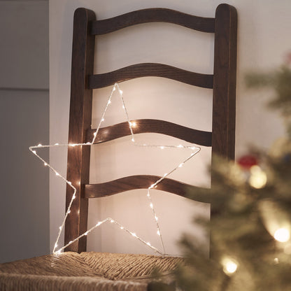 Nzmarket LED Star Window Silhouette Christmas Light – Warm Glow, Easy Setup