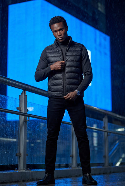 Beau | Men's Lightweight High Collar Puffer Vest