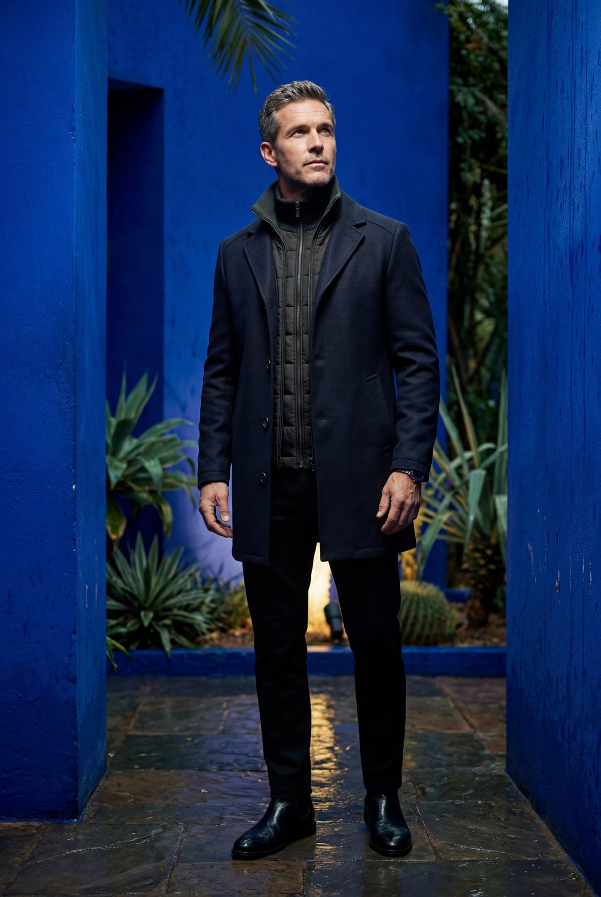 Soren | Men's Tailored Wool-Blend Notched Lapel Coat