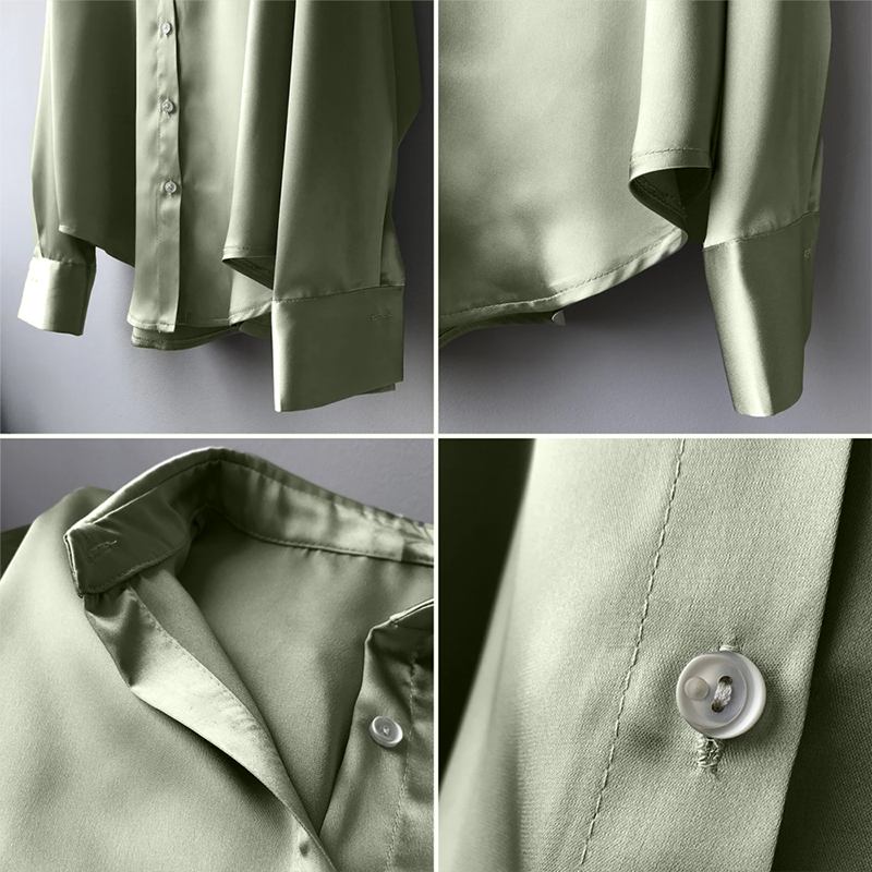 Lily - High Quality Satin Blouse