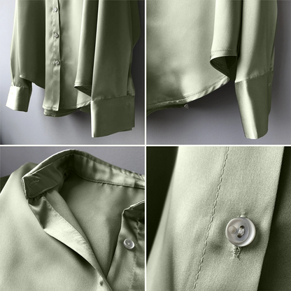 Lily - High Quality Satin Blouse