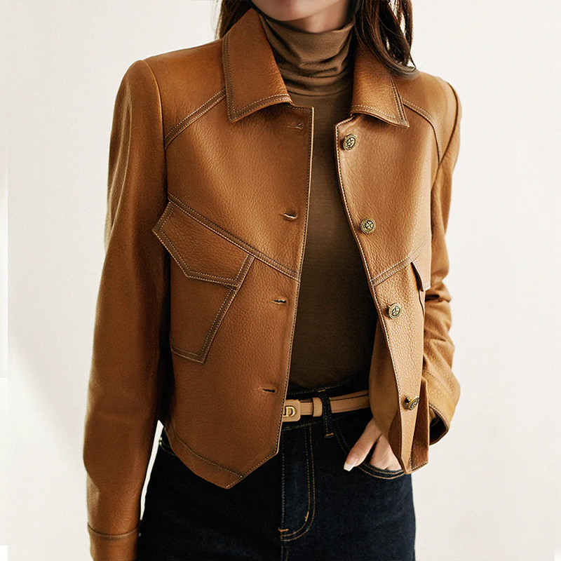 Lucy - Vintage-Inspired Leather Jacket