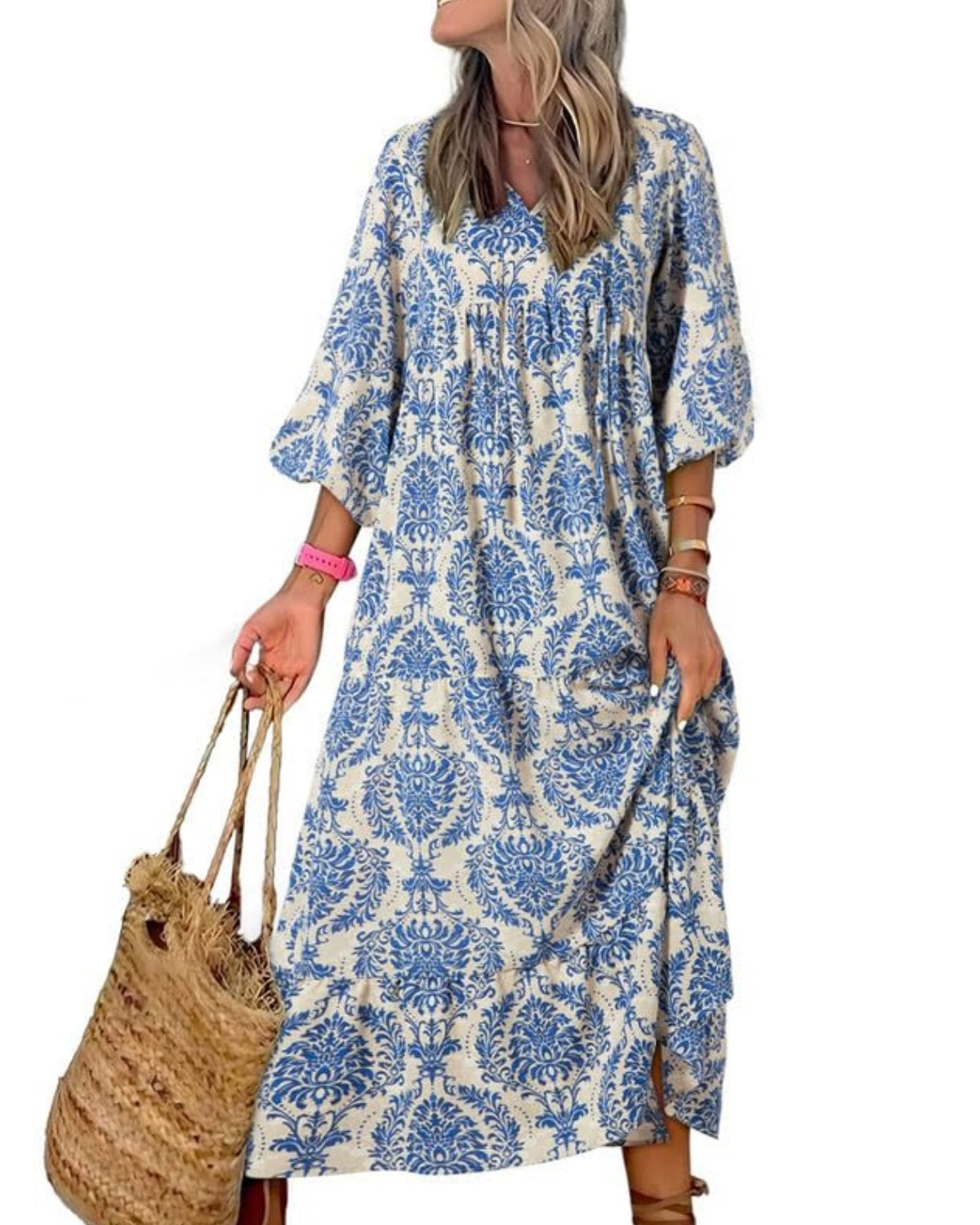 Nina | Floral Boho Maxi Dress
