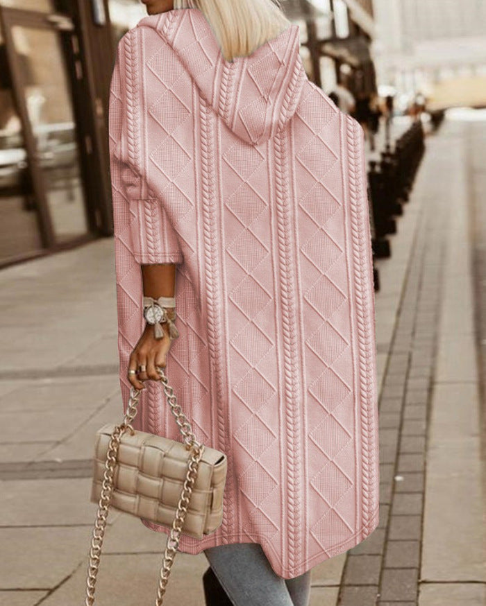 Olivia - Long Hooded Cardigan