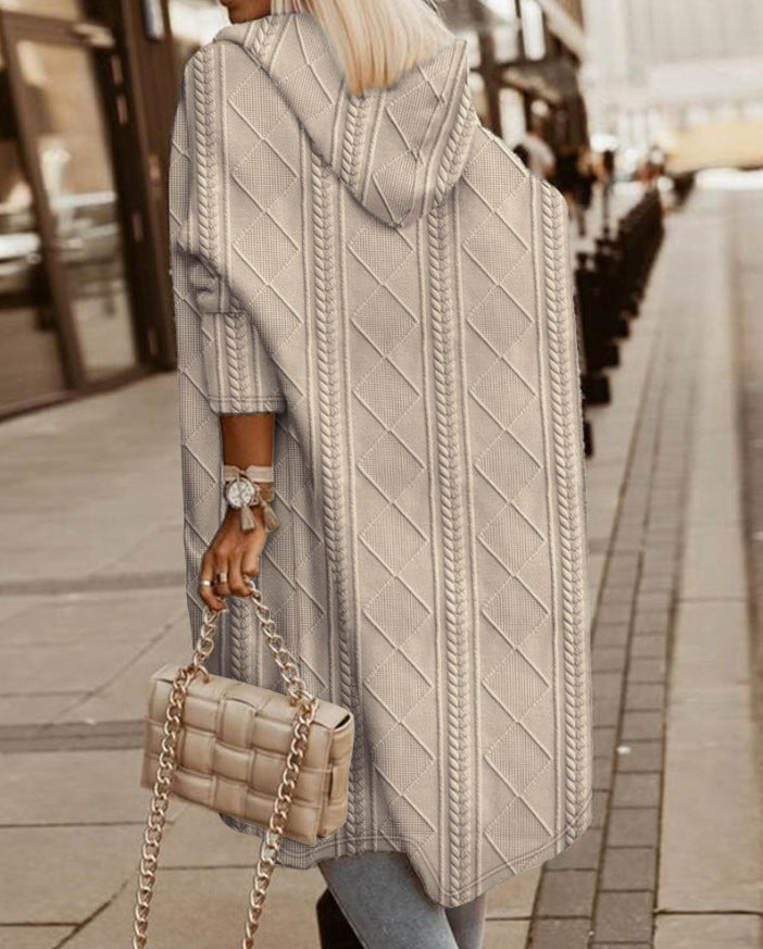 Olivia - Long Hooded Cardigan