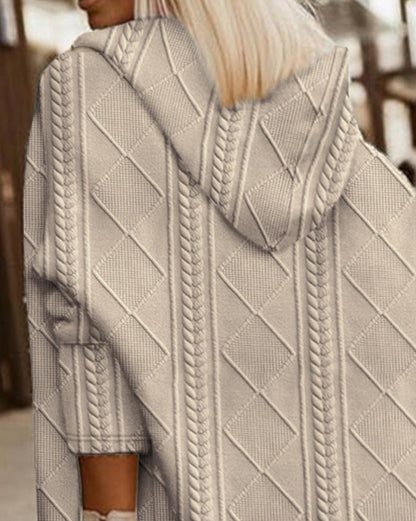 Olivia - Long Hooded Cardigan