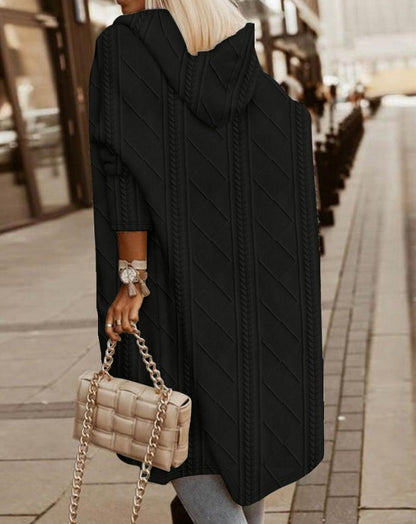 Olivia - Long Hooded Cardigan