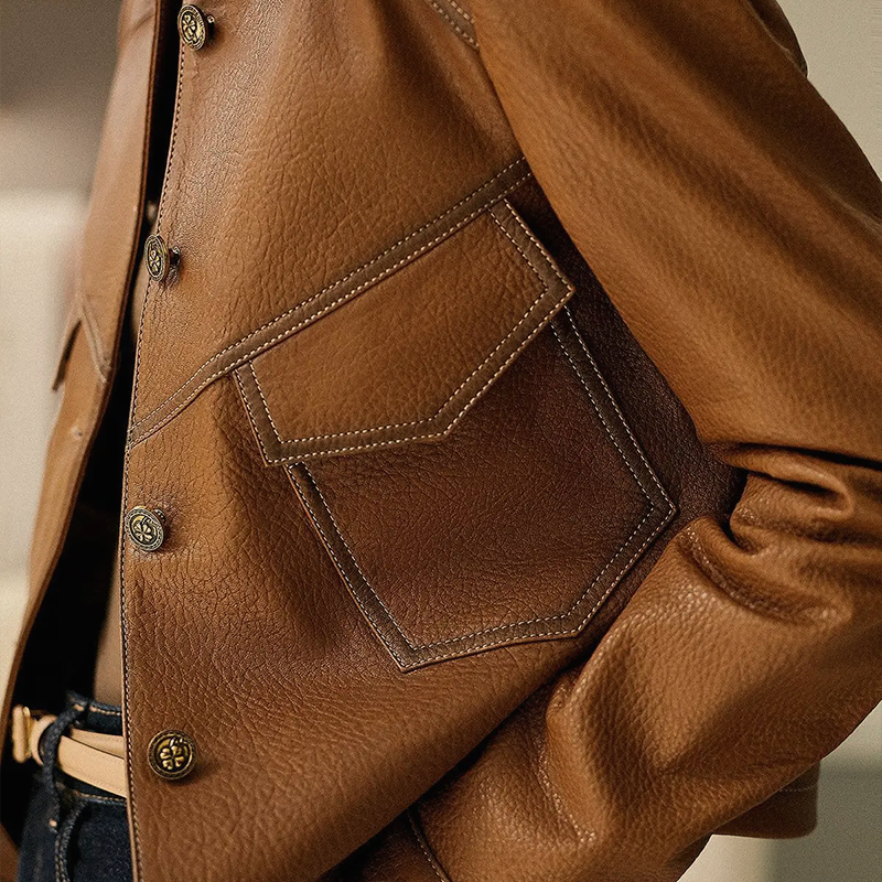Lucy - Vintage-Inspired Leather Jacket
