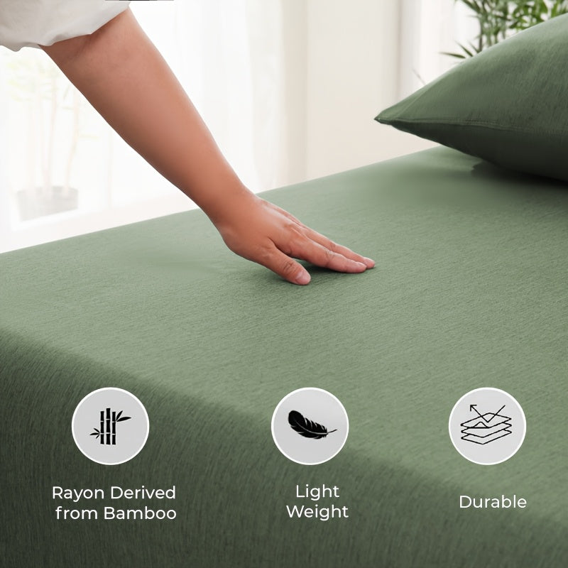 Nzmarket 5-Piece Bamboo Microfibre Fitted Sheet Set – All-Season Comfort