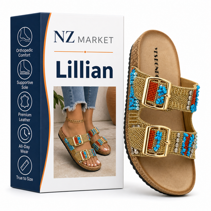 Lillian - Elegant Retro Sandals for a Timeless Style
