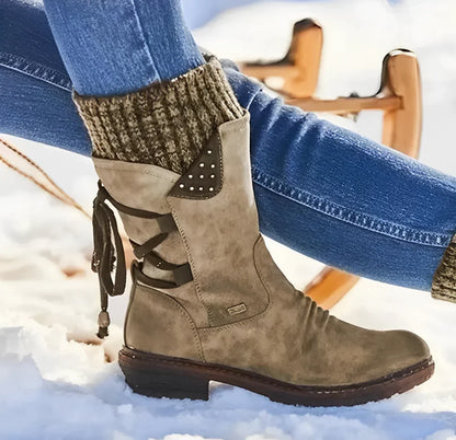 Louisa - Elegant winter boots with orthopaedic support for women in warm wool