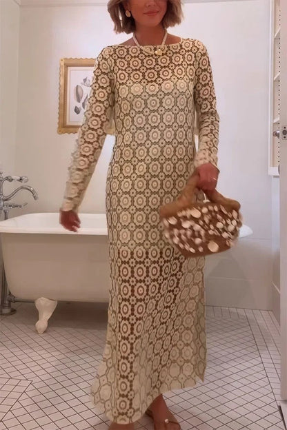Judy | Floral Long Sleeve Midi Dress
