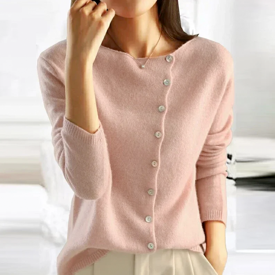 Emma - Casual Button Sweater