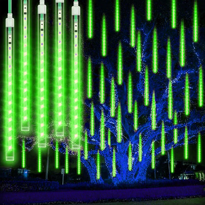 Nzmarket LED Meteor Falling Rain Garden Lights – 8-Tube Outdoor Set