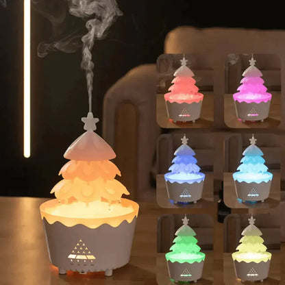 Nzmarket Christmas Aromatherapy LED Diffuser Light – Colour-Changing Festive Glow