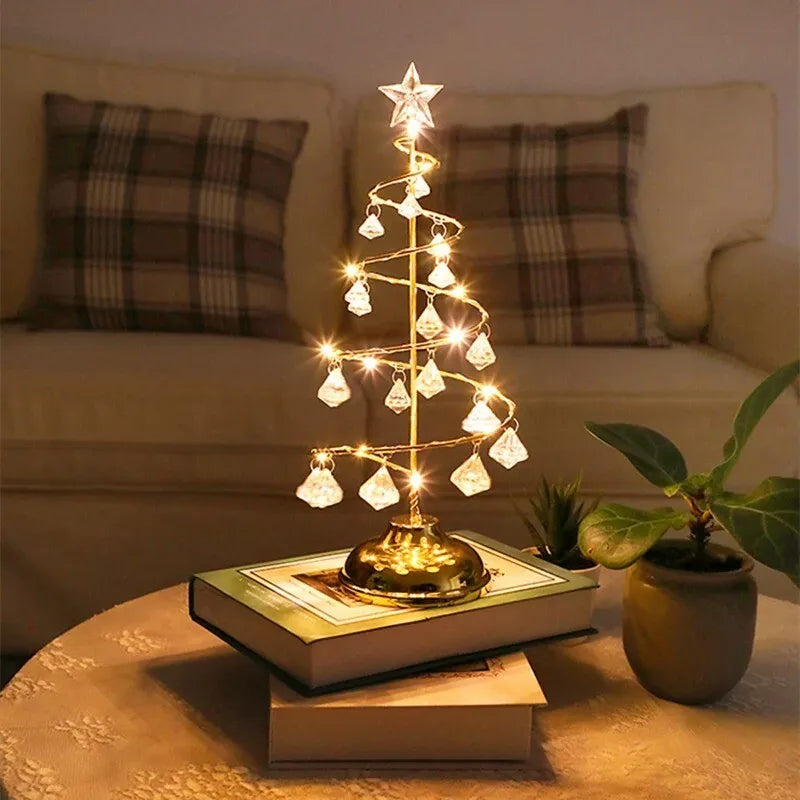 Nzmarket LED Acrylic Christmas Tree Table Decoration – Bright Illuminated Display