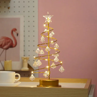 Nzmarket LED Acrylic Christmas Tree Table Decoration – Bright Illuminated Display