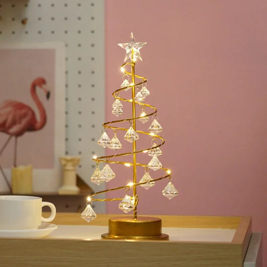 Nzmarket LED Acrylic Christmas Tree Table Decoration – Bright Illuminated Display