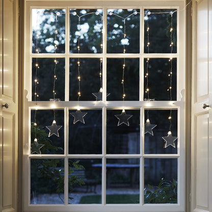 Nzmarket Dual LED Star Window Christmas Light Set – Twin Stars Display