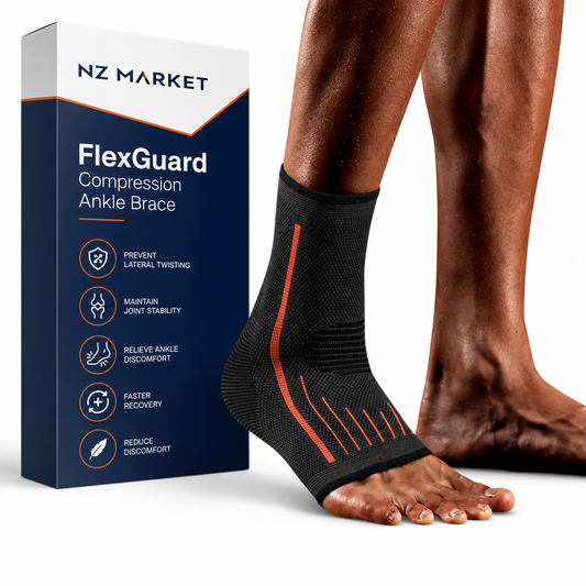 FlexGuard Compression Ankle Brace - for Joint Stability and Comfort