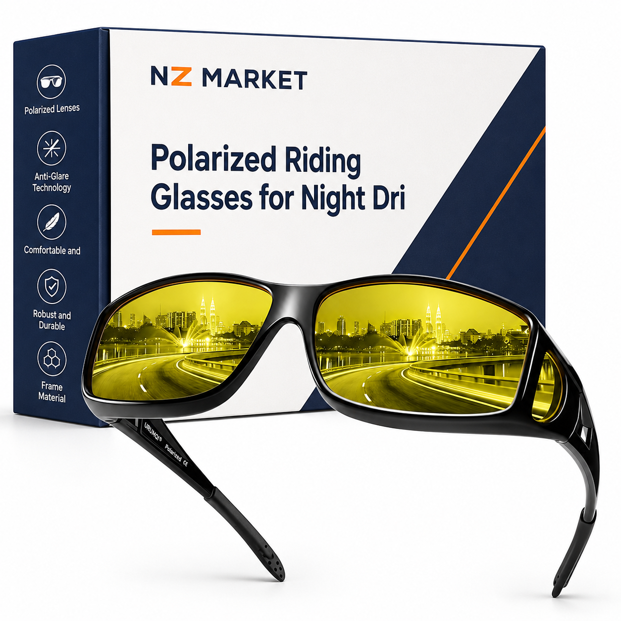 Polarized Riding Glasses for Night Driving
