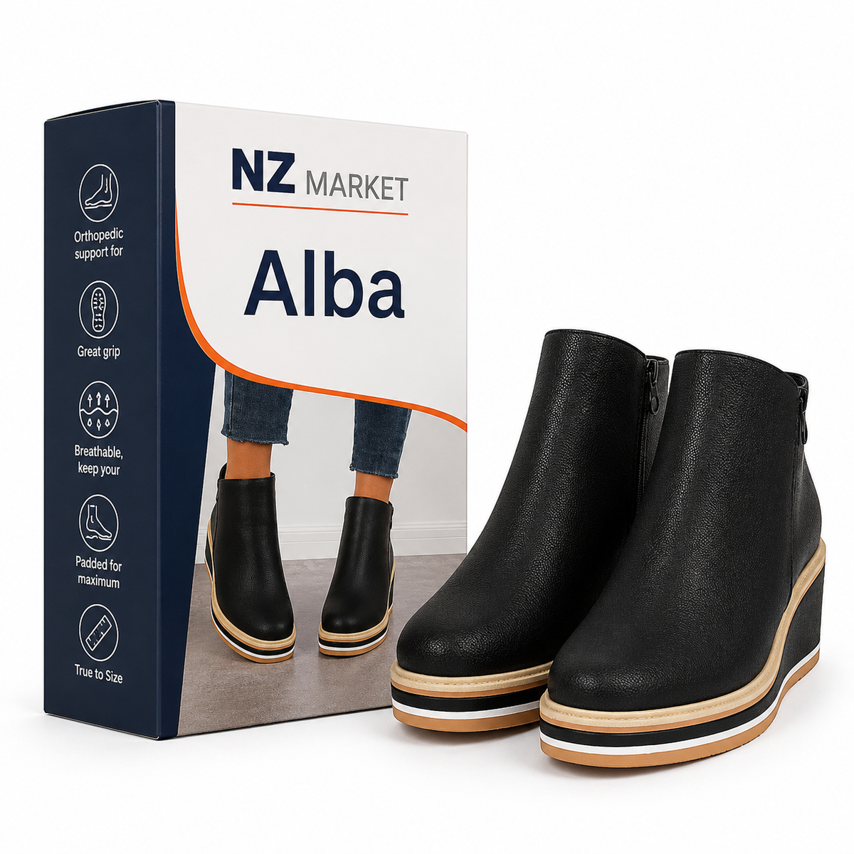 Alba - Elegant Wool-Lined Boots
