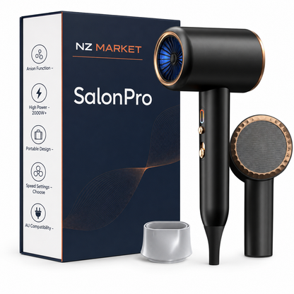 SalonPro - Dual Temperature High-Power Hair Dryer & Brush