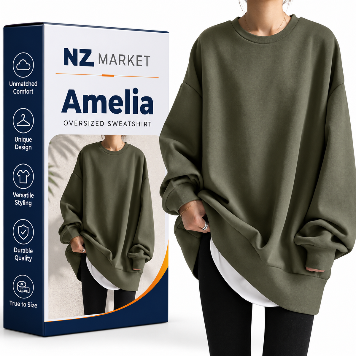 Amelia - Oversized Sweater