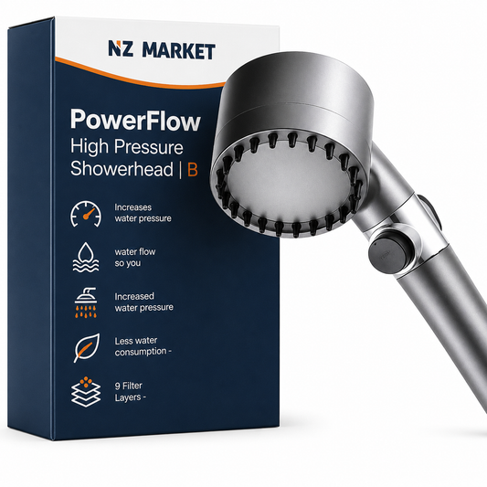 PowerFlow High Pressure Showerhead | Boosts Water Pressure