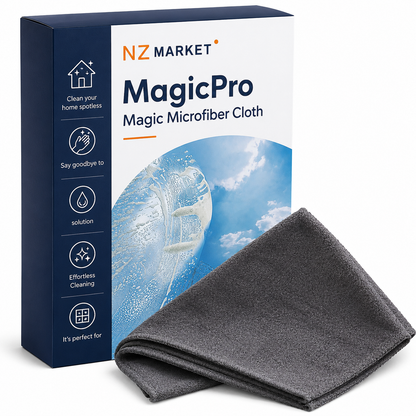 MagicPro Magic Microfiber Cloth - For Glass, Mirrors & Surfaces