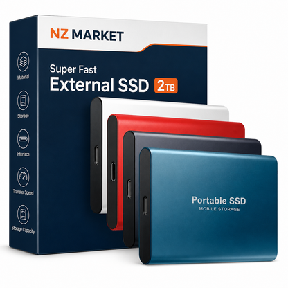 Super Fast External SSD 2TB - Mini SSD High-Speed Storage For Laptop And Pc