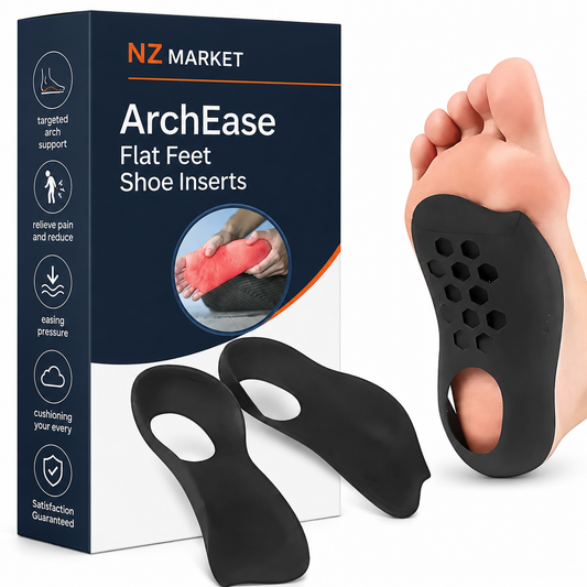 ArchEase Flat Feet Shoe Inserts - Insoles With Arch Support