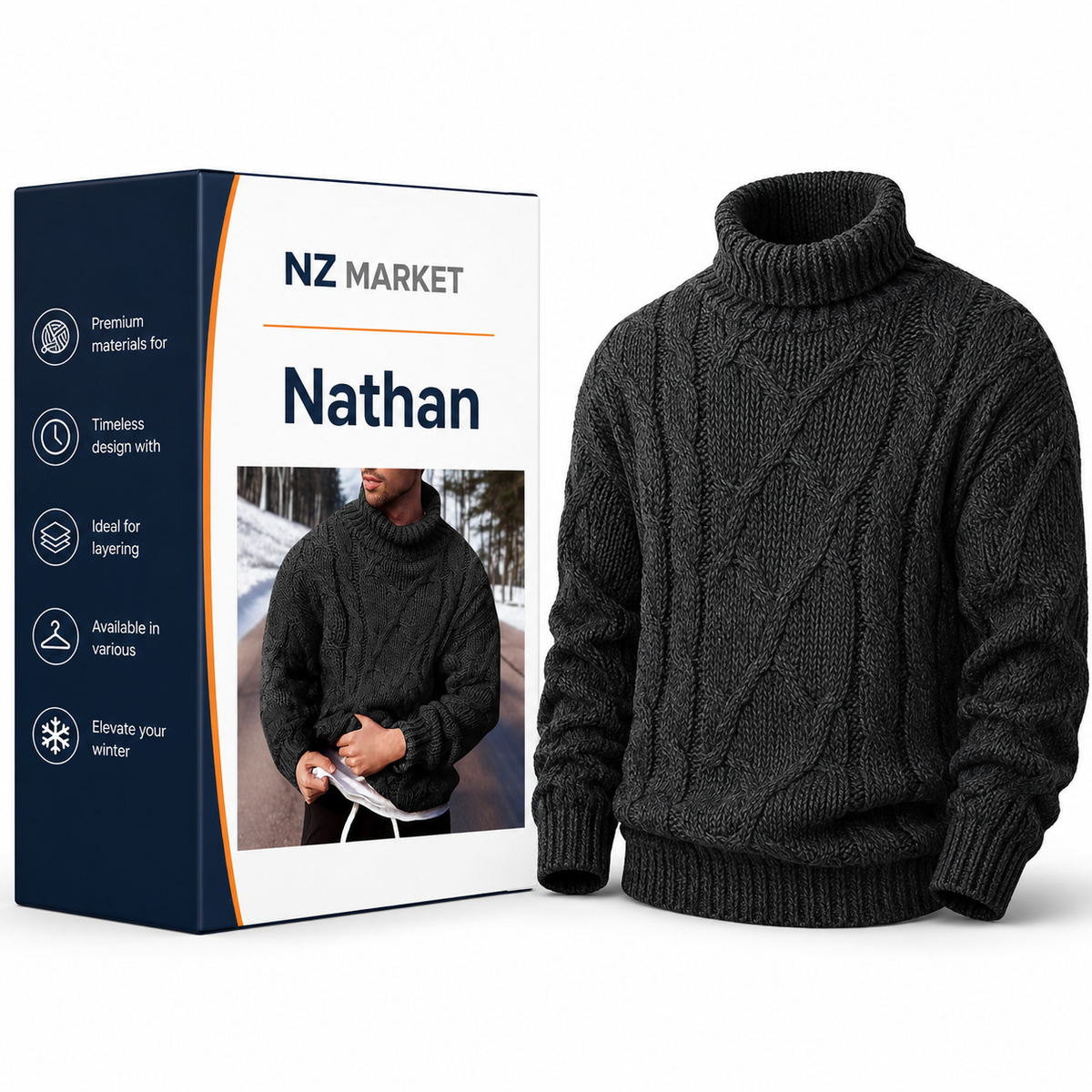 Nathan - High Quality Warm Sweater